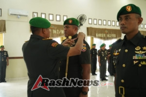 Pergantian Komandan Kodim 1628/Sumbawa Barat Resmi Dilaksanakan di Korem 162/WB