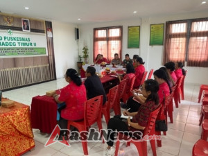 Hadiri Lokakarya Mini di Puskesmas Seltim II, Babinsa Desa Bantas Dukung Kerjasama Lintas Sektoral