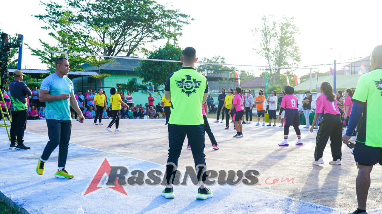 Dandenpom IX/I Kupang Ajak Prajurit Junjung Tinggi Sportivitas Lewat Turnamen Voli