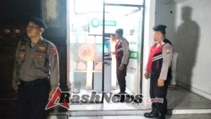Hadirkan Rasa Aman, Samapta Polsek Abiansemal Sambangi ATM BPD Bali