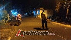 Minimalisir Gangguan Kamtibmas Malam Hari, Polsek Bebandem Gelar Blue Light Patrol