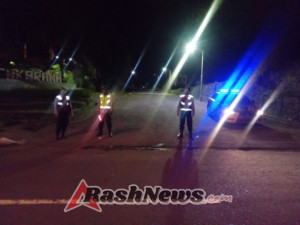 Satsamapta Polres Karangasem Gelar Giat Blue Light Patrol di tempat Rawan Kamtibmas.