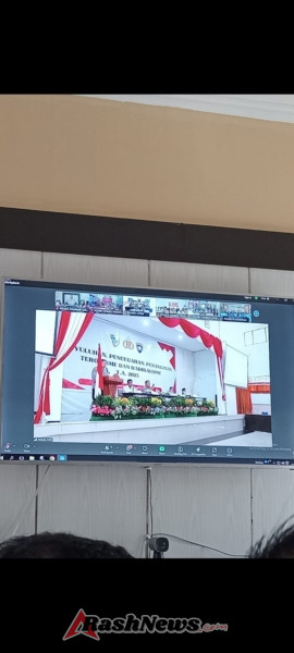 Wujudkan Kamtibmas Kondusif, TNI-Polri dan Pemda Ikuti Vicon Penyuluhan Radikalisme