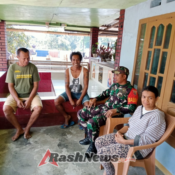 Wujudkan Rasa Aman, Babinsa Gelar Komsos dan Pantau Situasi Wilayah Binaan