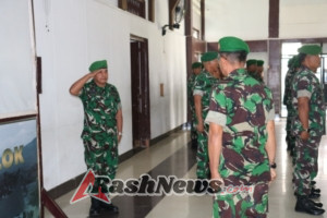 Kasdim 0309/Solok Pimpin Korps Raport Pindah Satuan Anggota Kodim 0309/Solok