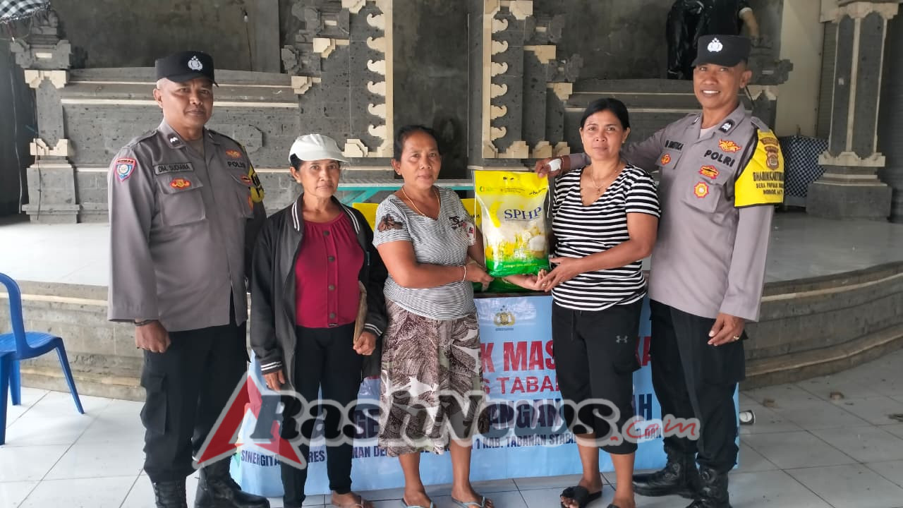 Polsek Selemadeg Gelar Pangan Murah sekaligus di dua Desa