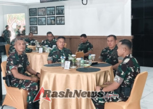 Penyambutan Pangkogabwilhan II di Brigif 21/Komodo.