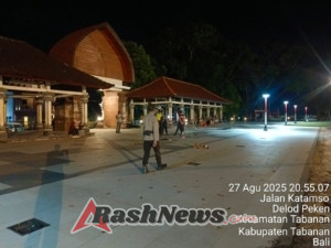 Polres Tabanan Gelar Blue Light Patrol, Warga Tenang Polisi Hadir di Tengah Keramaian