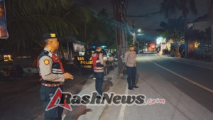 Jaga Kamtibmas Polsek Kuta Utara Patroli Susuri Jalan Pemelisan Berawa