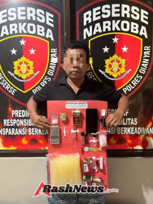 Polres Gianyar Ungkap Kasus Narkotika, Amankan 4,73 Gram Sabu dari Seorang Pria di Batubulan