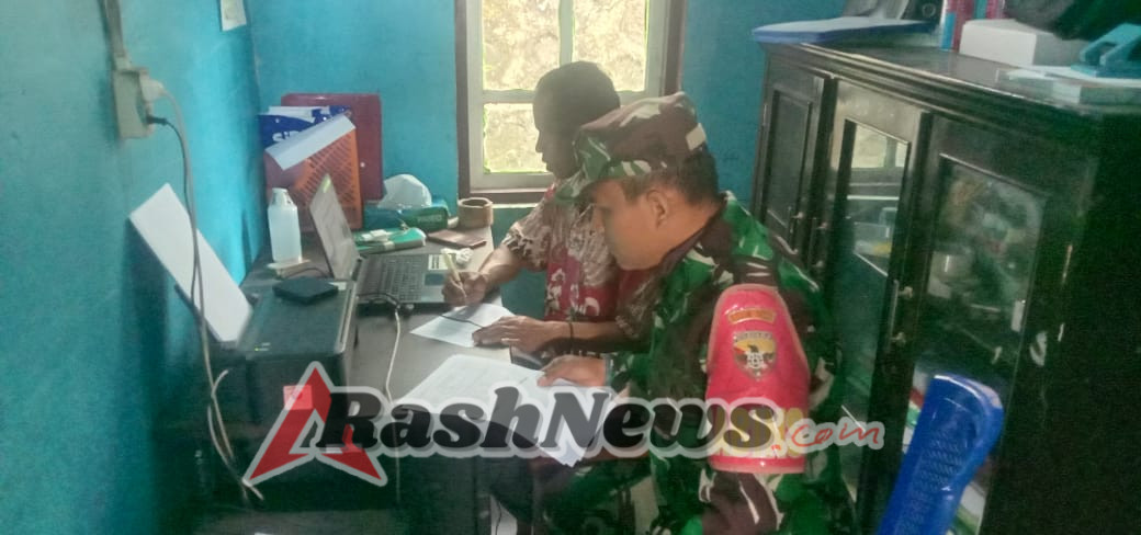 Anggota Ramil 02/Wolowaru Gelar Kegiatan Pamwil dan Komsos untuk Perkuat Sinergi dengan Warga