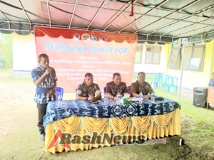 Mayor Inf Sambudi Hadiri Vicon Peresmian Sumur Bor Penanggulangan Kekeringan di Nggaha Ori Angu