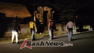 Polsek Bebandem menghimbau Waspada Kejahatan Curas, Curat, dan Curanmor di Wilkum Bebandem dalam Patroli Blue Light Patrol