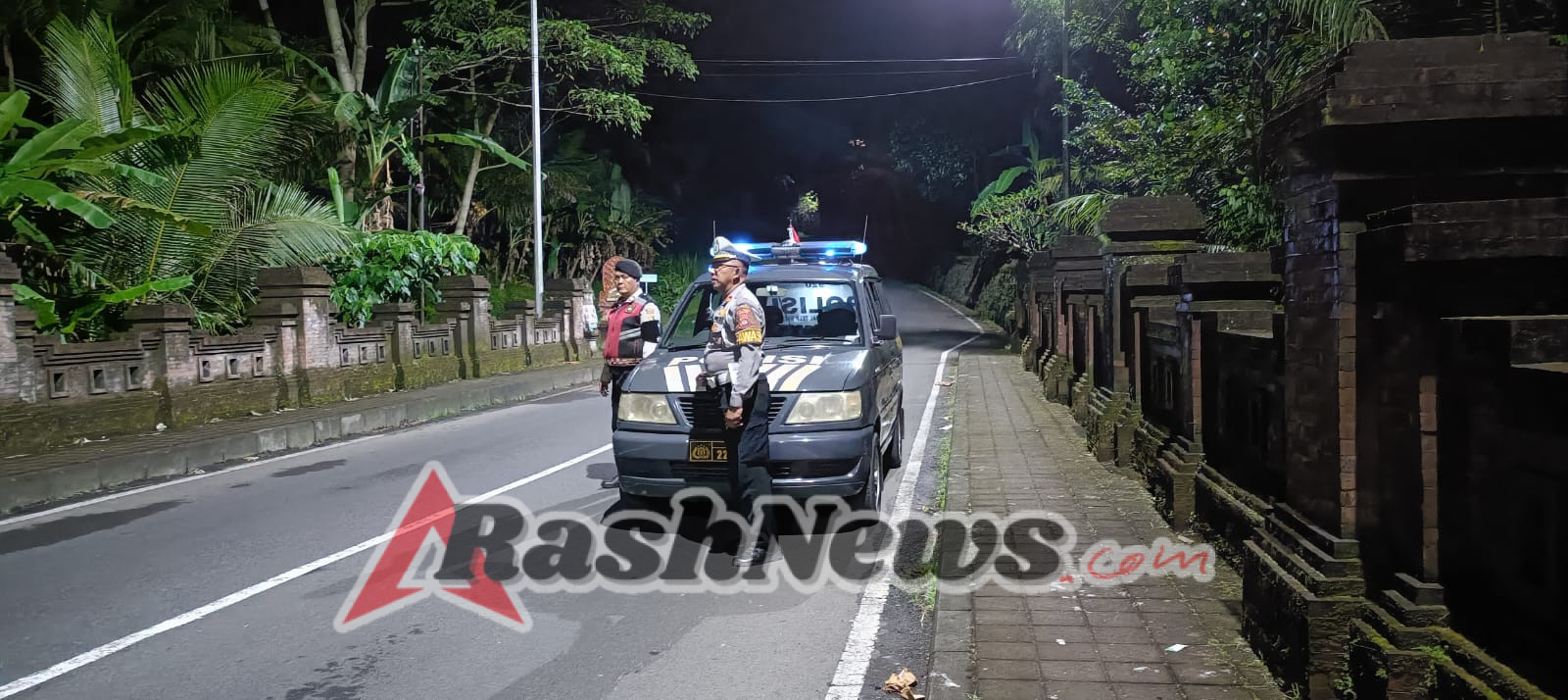 Hadirkan Kamtibmas Kondusif, Polsek Abiansemal Laksanakan Patroli Subuh Jalur Sepi