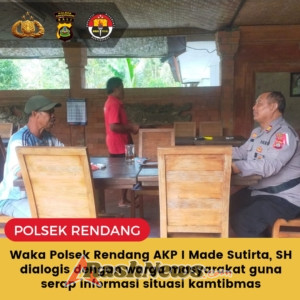 Dialogis Dengan Warga Jalin Sinergitas Dalam Upaya Menjaga Kamtibmas