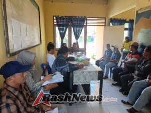 Koramil 1607-06/Lape Lopok Bersama Forkopimcam Bahas Tata Tertib Penyaluran Air Waduk Mamak