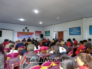 Babinsa Dapdap Putih Hadiri Musyawarah Desa Perubahan RAB Kantor Desa