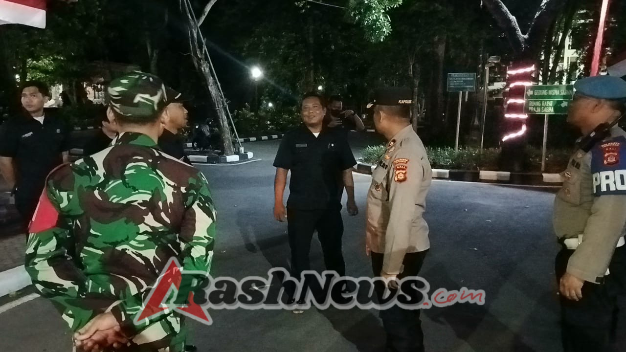 Jaga Kondusifitas Wilayah, Polsek Dentim Bersama Koramil 1611-01 Gelar Patroli Gabungan