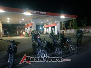 Kegiatan Rutin, Koramil 1607-01/Sumbawa Fokuskan Patroli pada Obyek Vital