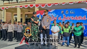Wujudkan Kedamaian Negeri, TNI dan Polri Lombok Tengah Gelar Doa Bersama Dan Sholat Ghaib