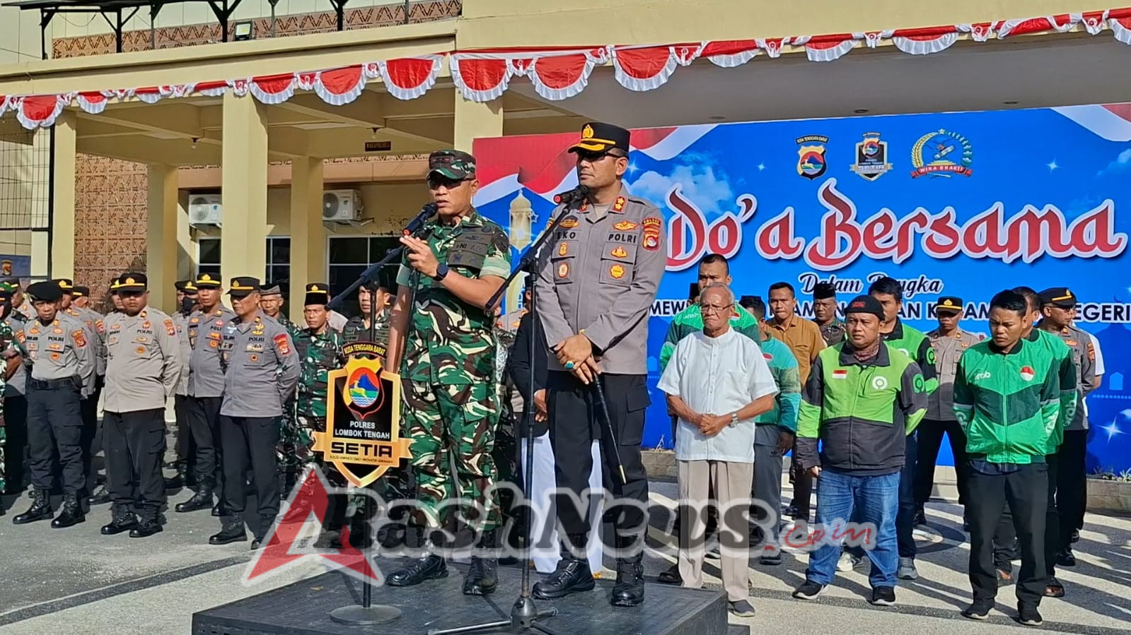 Wujudkan Kedamaian Negeri, TNI dan Polri Lombok Tengah Gelar Doa Bersama Dan Sholat Ghaib