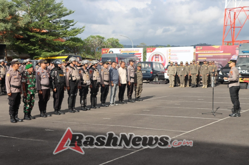 Polres Karangasem Gelar Apel KRYD Antisipasi Gangguan Pemilihan Kelian Desa Adat Bugbug