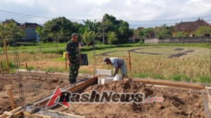 Beri Motivasi Dan Utamakan Kualitas, Serka Gusti Armawan Cek Pembangunan SPPG Dapur MBG