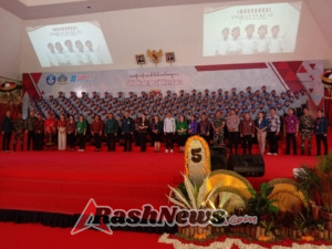 Danramil 1609 – 02/ Kubutambahan Bersama forkopimda Kec Kubutambahan dan undangan yang lain  Menghadiri kegiatan inaugurasi peserta didik baru SMA Negeri Bali Mandara dalam rangka pengukuhan peserta didik baru