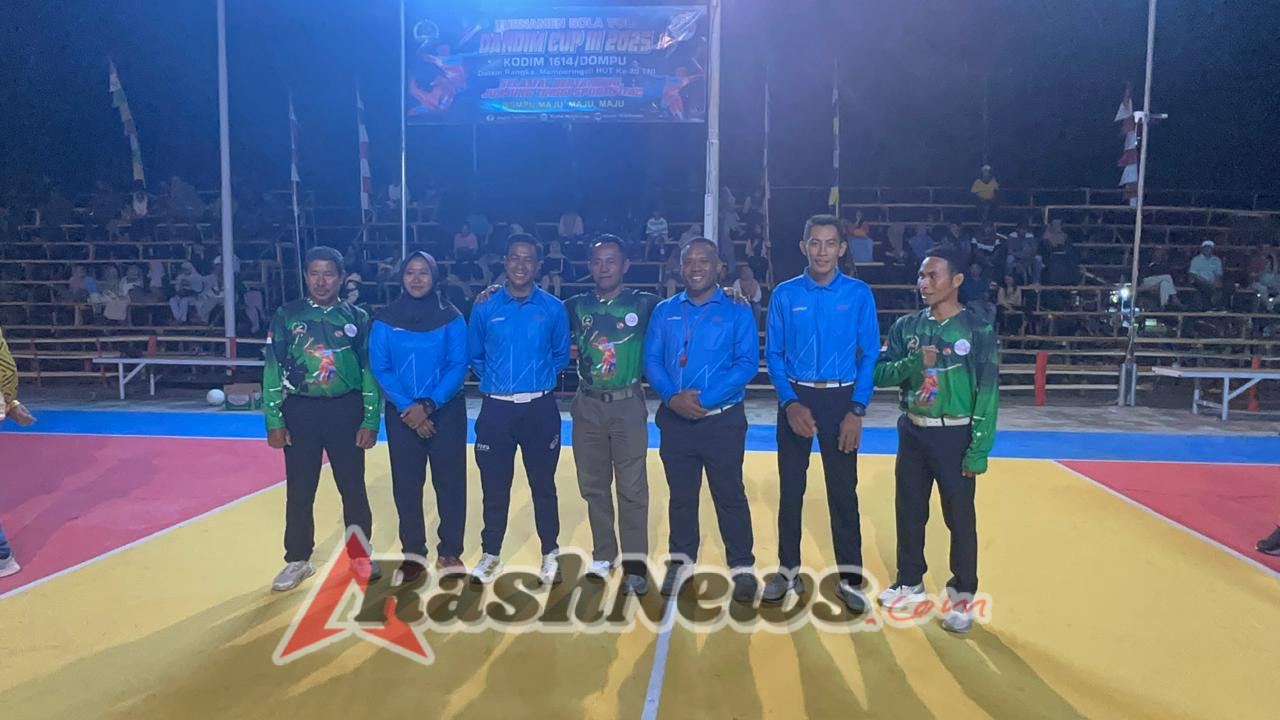 Dandim 1614/Dompu Tekankan Sportivitas pada Turnamen Voli Dandim Cup III