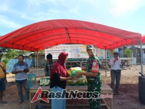 Babinsa Malaju Dampingi Gerakan Pangan Murah HUT RI ke-80 di Kecamatan Kilo