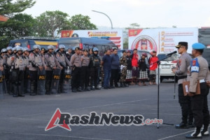Polres Karangasem Gelar Apel Siaga Menyikapi Perkembangan Situasi Nasional
