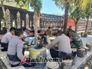 Tingkatkan Kondusifitas, Koramil dan Polsek Pantai Baru Antisipasi Situasi Berkembang