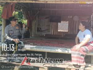 Kapolsek Marga Sambangi Tokoh Masyarakat