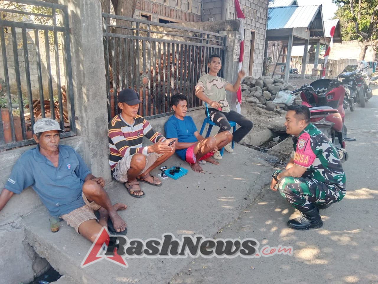 Babinsa Hu’u Imbau Warga Tolak Anarkisme