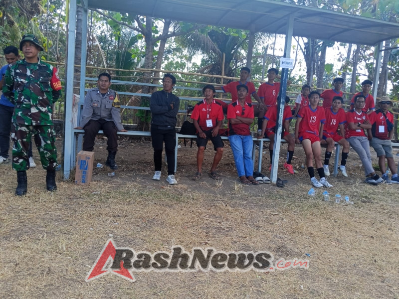 Danramil Hadir Langsung dalam Pembukaan Sepak Bola Hari Jadi Desa Belo