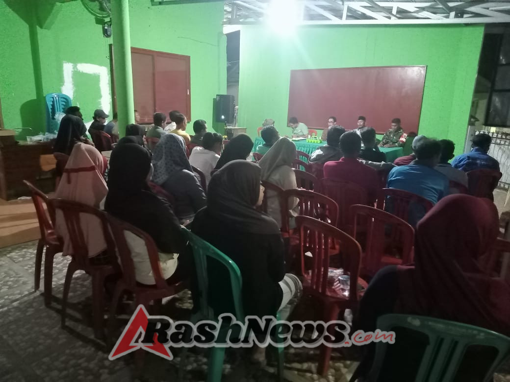 Rakor Pembentukan Panitia HUT ke-114 Desa Tepas, Babinsa Hadir Bersama Perangkat Desa