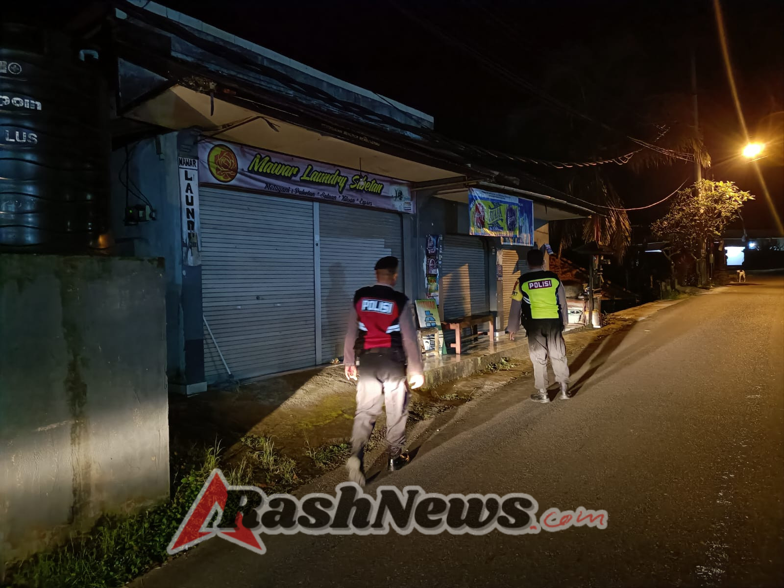Blue Light Patrol Polsek Bebandem Cegah Gangguan Kamtibmas di Malam Hari