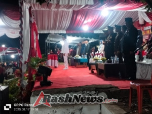 Dandim 1624/Flotim Turut Ambil Bagian dalam Toast Kenegaraan HUT ke-80 RI