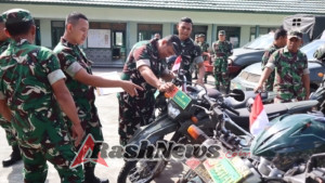 Makodim 1625/Ngada Laksanakan Verifikasi Kendaraan Roda Dua dan Empat Sambut Komandan Baru