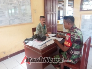 Perkuat Data dan Keamanan, Babinsa Sambangi Rewarangga Selatan dalam Kegiatan Rutin