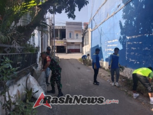 Koramil 1614-01/Dompu Gelar Aksi Peduli Lingkungan