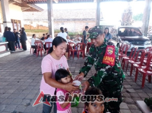 Babinsa Sampalan Tengah Terus  Motivasi Para Orang Tua Untuk Manfaatkan Postandu Demi Kesehatan Buah Hati