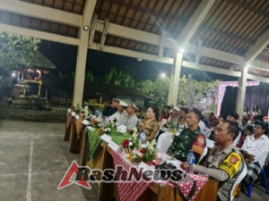 Perayaan HUT ST di Desa Melinggih Kelod Berjalan Meriah dan Aman Berkat Kehadiran Babinsa dan Bhabinkamtibmas