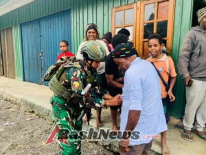 Anjangsana dan Berbagi Satgas Yonif 743/PSY Disambut Penuh Sukacita*l