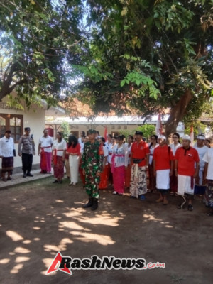Babinsa dan Warga Paket Agung Rayakan Kemerdekaan di Rumah Bersejarah Ayah Soekarno