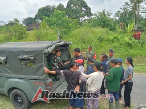 Kodim 1619/Tabanan Kerja Sama dengan Bulog Gelar Pangan Murah di Desa Payangan