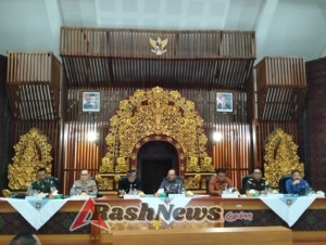 Jaga kondusifitas, Dandim 1623/Karangasem bersama Forkopimda laksanakan rapat koordinasi.