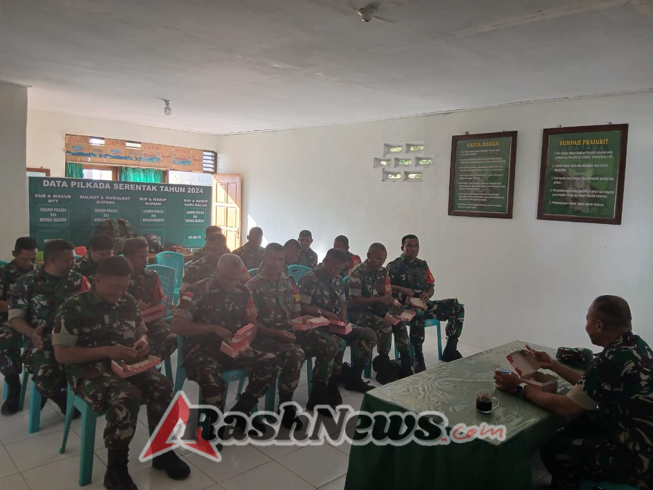 Babinsa Amarasi Jadi Garda Terdepan Pembinaan Teritorial Kodim