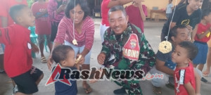 Babinsa Oebobo Apresiasi Kekompakan Warga Dalam Lomba Merdeka