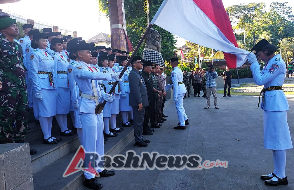 Dandim 1611/Badung Dukung Upacara Pengukuhan Paskibraka untuk HUT RI Ke-80